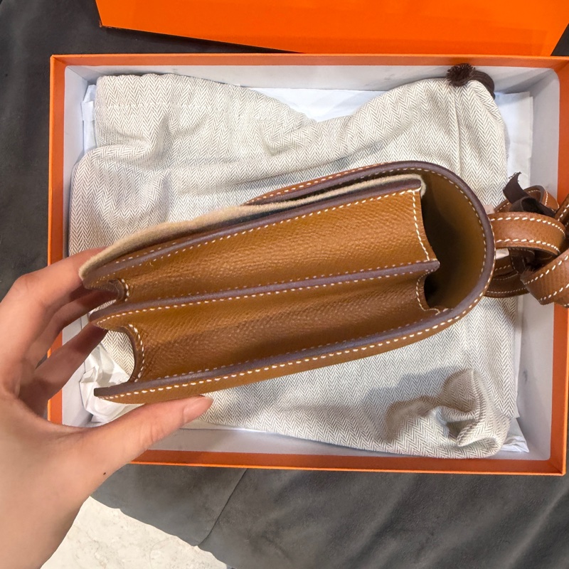 全新全配B刻❤️#愛馬仕 #金棕金 #epsom皮 #康康 19cm mini #constance-10