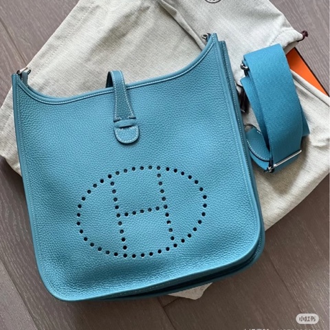 閒置品❤️ 愛馬仕 #牛仔藍 #evelyne29 #斜背包 #hermes