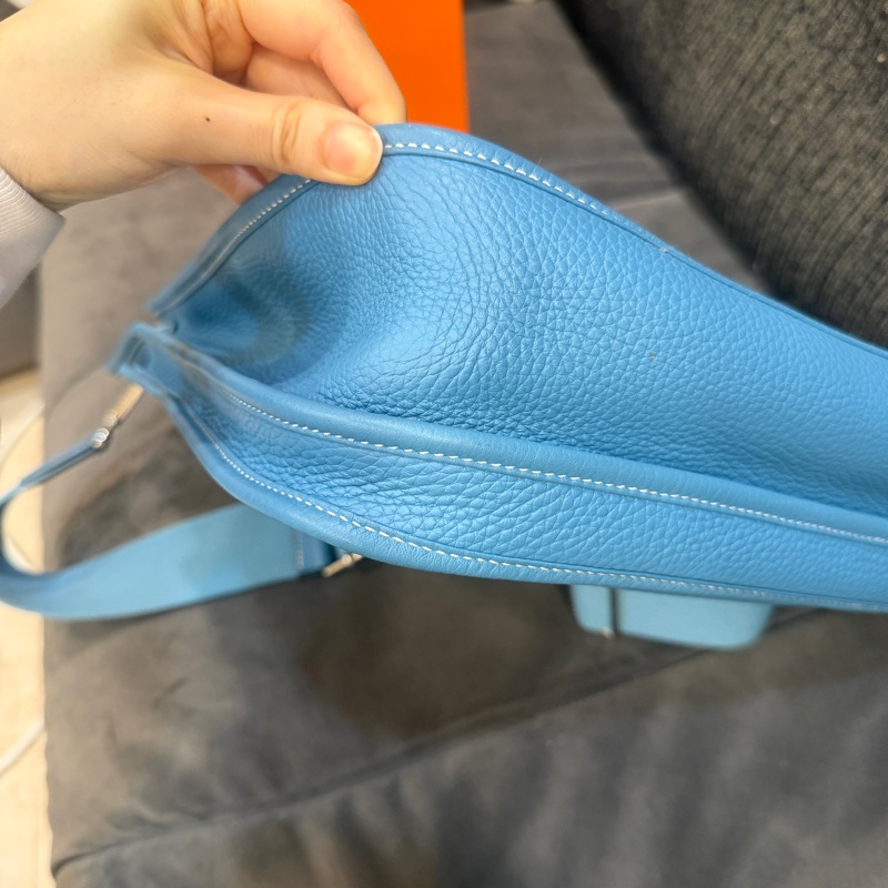 閒置品❤️ 愛馬仕 #牛仔藍 #evelyne29 #斜背包 #hermes-5