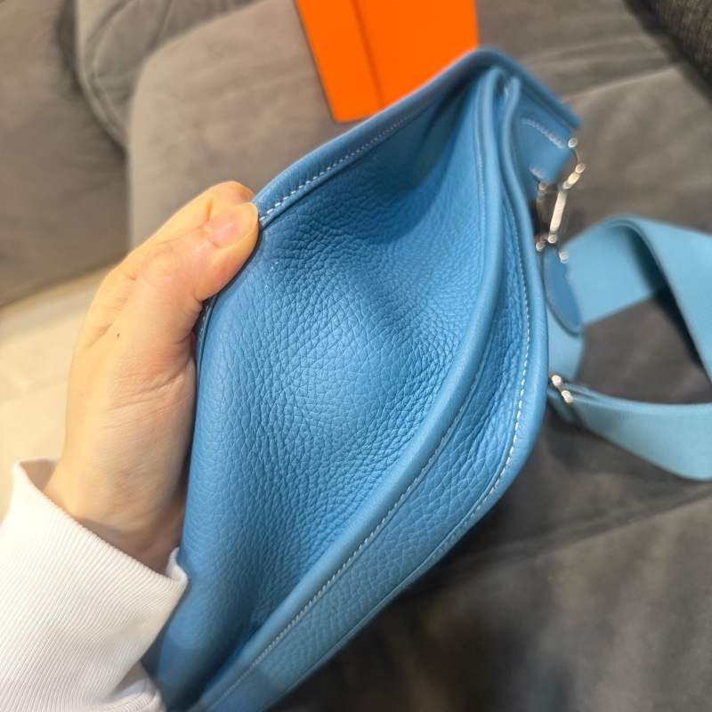 閒置品❤️ 愛馬仕 #牛仔藍 #evelyne29 #斜背包 #hermes-7