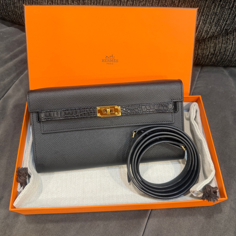 閒置🈶盒子塵袋❤️ #愛馬仕 #黑金 #kellytogo #touch #鱷魚皮-2