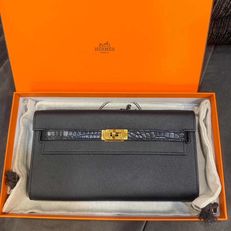 閒置🈶盒子塵袋❤️ #愛馬仕 #黑金 #kellytogo #touch #鱷魚皮-3