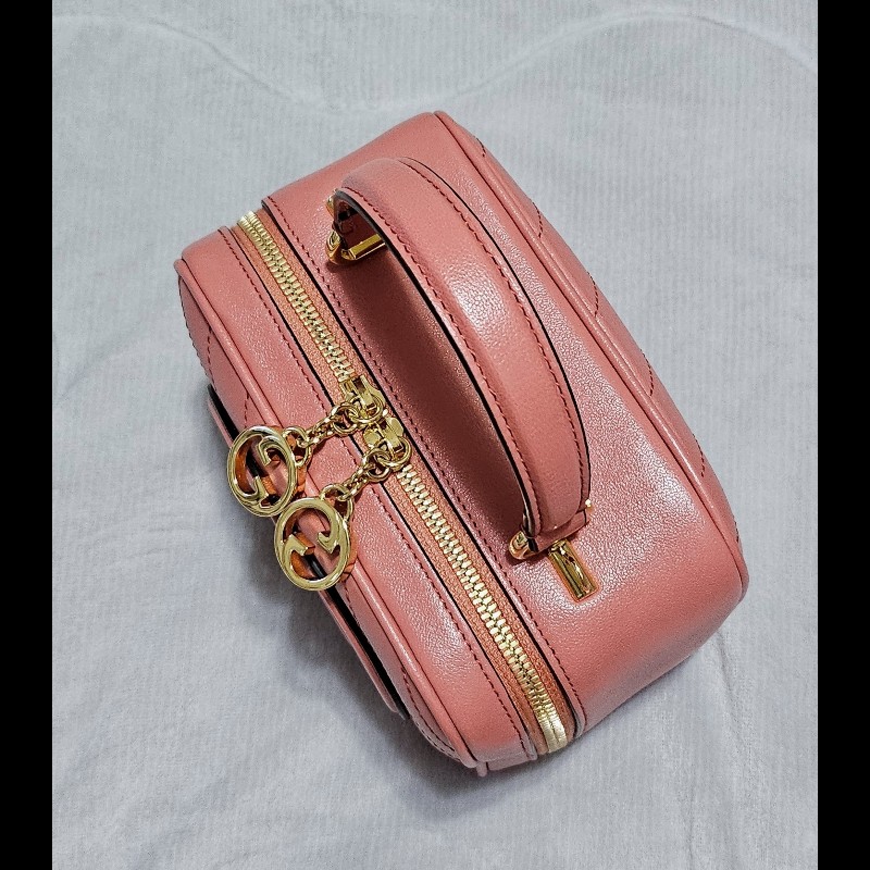 gucci blondie粉色方盒手提包 肩揹包-5
