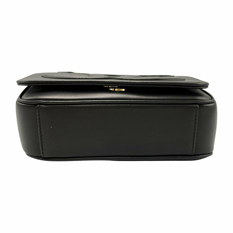 香奈兒 Coco Mark 鏈條單肩包,小牛皮,黑色,女士-3