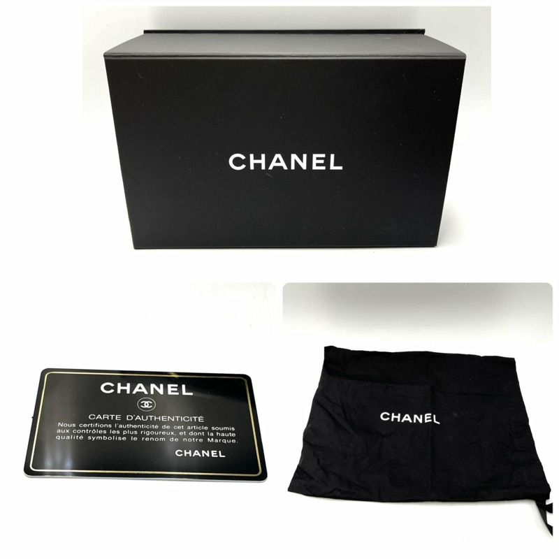 香奈兒 Coco Mark 鏈條單肩包,小牛皮,黑色,女士-9