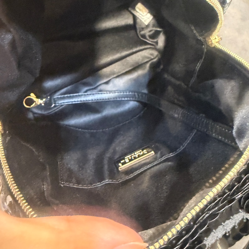 全新全配❤️ 香奈兒 #限量款亮片 #黑金 #小書包 #雙肩包-14