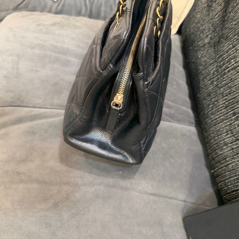 99新🌟 香奈兒 #黑金 #荔枝牛皮 #托特包 #雙C-4