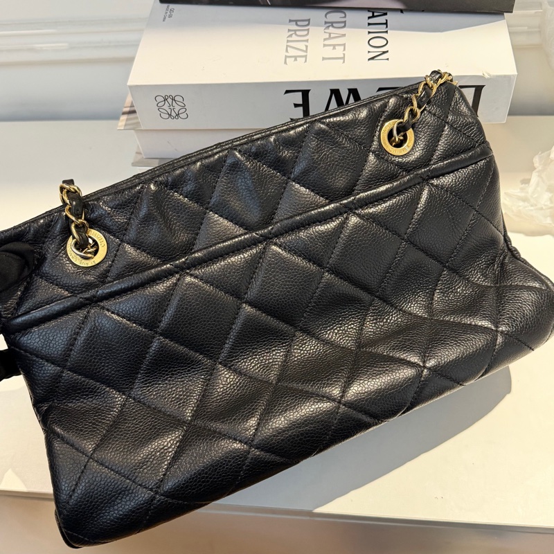 好成色🌟 香奈兒 #黑金 #荔枝牛皮 #托特包 #雙C好成色-3