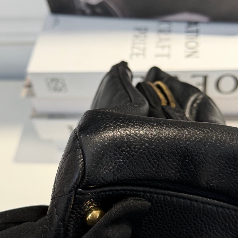 好成色🌟 香奈兒 #黑金 #荔枝牛皮 #托特包 #雙C好成色-7