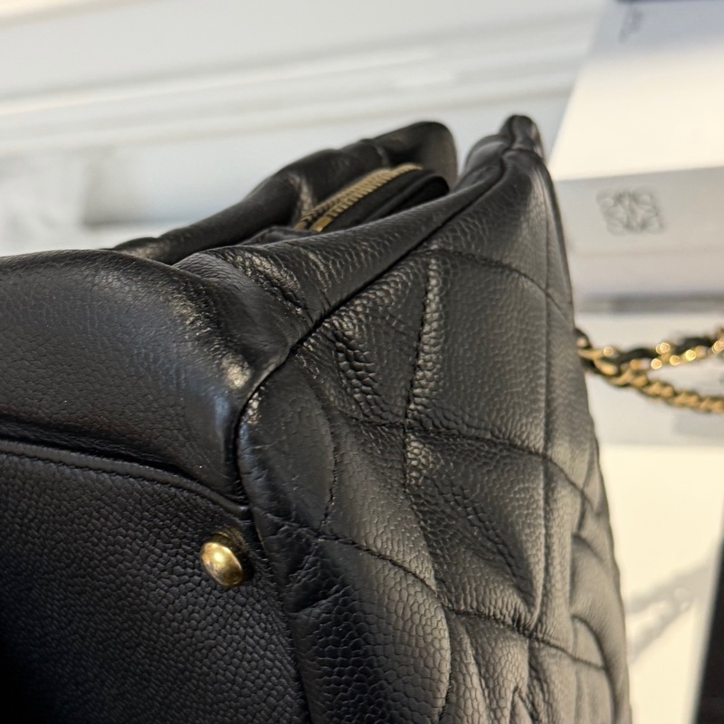 好成色🌟 香奈兒 #黑金 #荔枝牛皮 #托特包 #雙C好成色-8