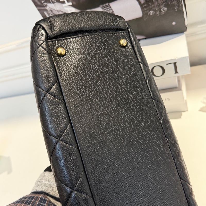 好成色🌟 香奈兒 #黑金 #荔枝牛皮 #托特包 #雙C好成色-10