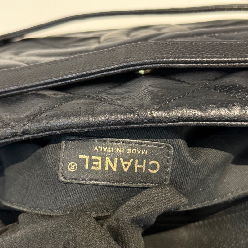 好成色🌟 香奈兒 #黑金 #荔枝牛皮 #托特包 #雙C好成色-12