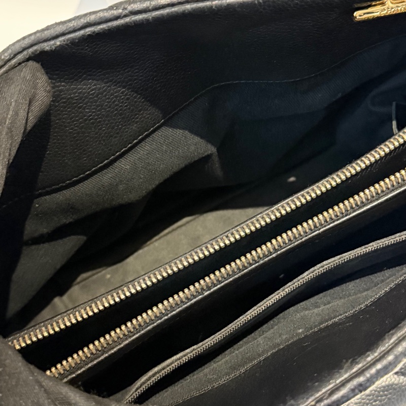 好成色🌟 香奈兒 #黑金 #荔枝牛皮 #托特包 #雙C好成色-15