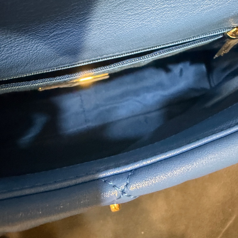 99新全配❤️ chanel #香奈兒 #藍金 #19bag #中號-9