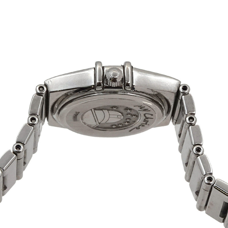 歐米茄星座系列迷你款 My Choice 1561 71 女士白色錶殼石英腕錶-5