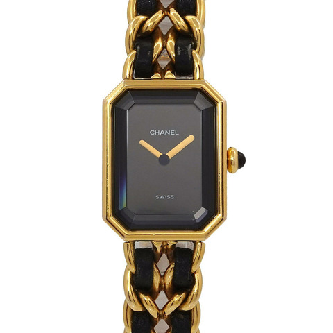 香奈兒 Premiere XL 女士腕錶 H0001 黑色和金色石英錶