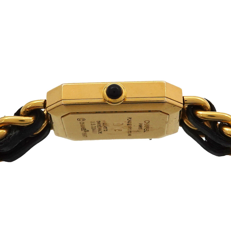 香奈兒 Premiere XL 女士腕錶 H0001 黑色和金色石英錶-4