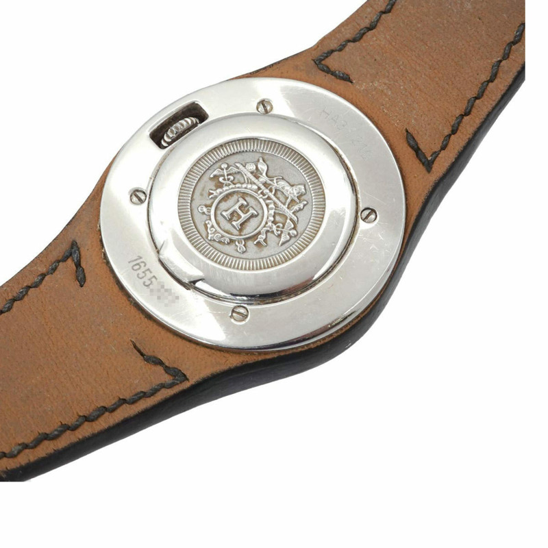 愛馬仕 Arne HA3 210 女士日期顯示白色石英腕錶-4