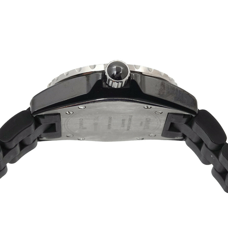 香奈兒 J12 33毫米 H0681 女士腕錶,附日期顯示,黑色陶瓷錶殼,橡膠錶帶,石英機芯-4