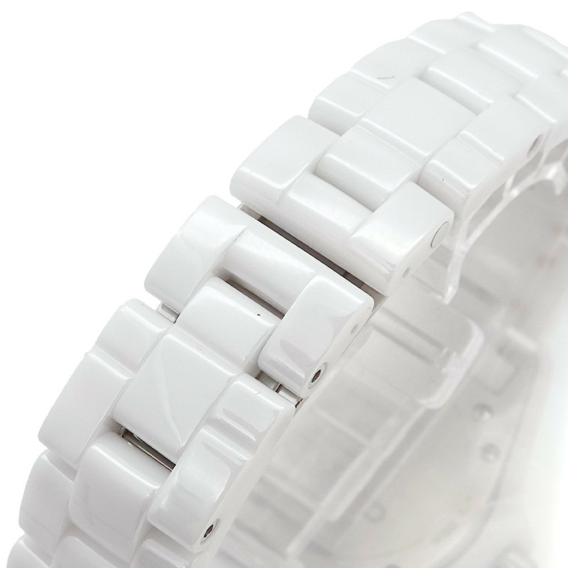 香奈兒 J12 33毫米粉紅色淺光 H4863 女士腕錶,限量發行1200枚,鑲嵌8顆鑽石,白色陶瓷石英機芯-6