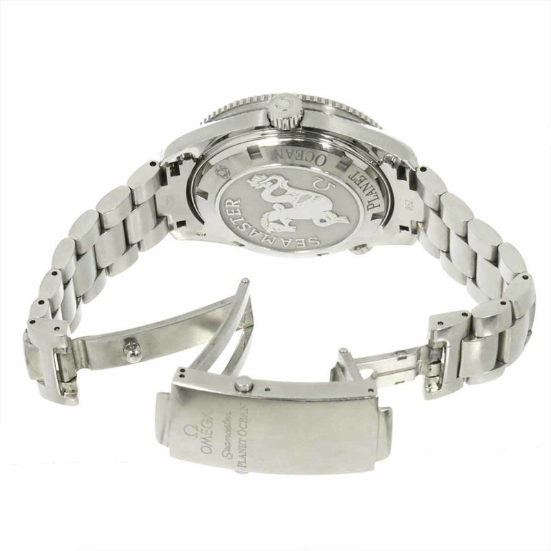 歐米茄海馬系列海洋宇宙2201 50男士腕錶,附日期顯示,黑色,自動機械錶-4