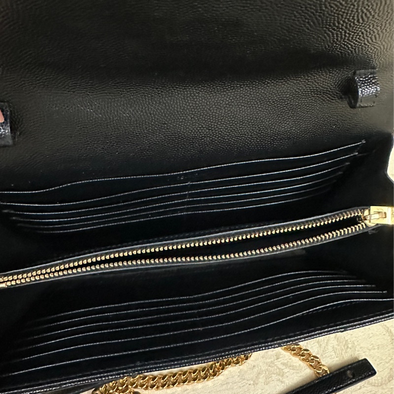(非常新) YSL CASSANDRE小羊皮鏈條錢包-1