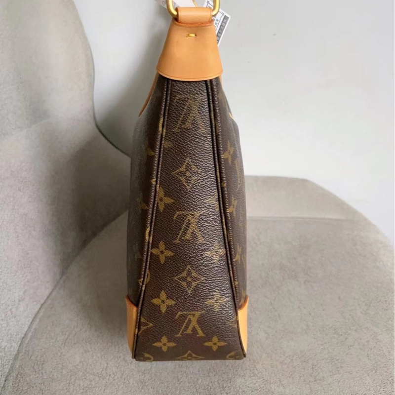 耐用百搭不膩😍99新🆕Lv老花小號牛角包單肩斜挎包🥐-12