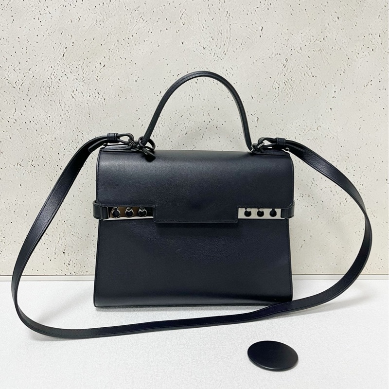 Delvaux Tempete 黑色 烏金扣-0