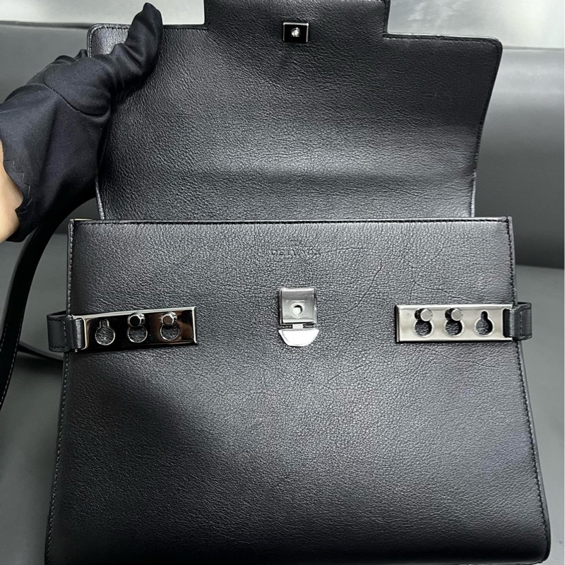 Delvaux Tempete 黑色 烏金扣-19