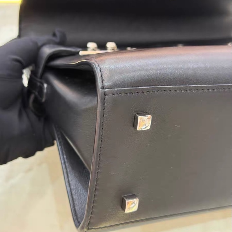 Delvaux Tempete 黑色 銀扣-12