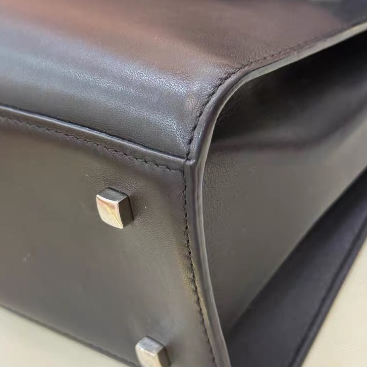Delvaux Tempete 黑色 銀扣-16
