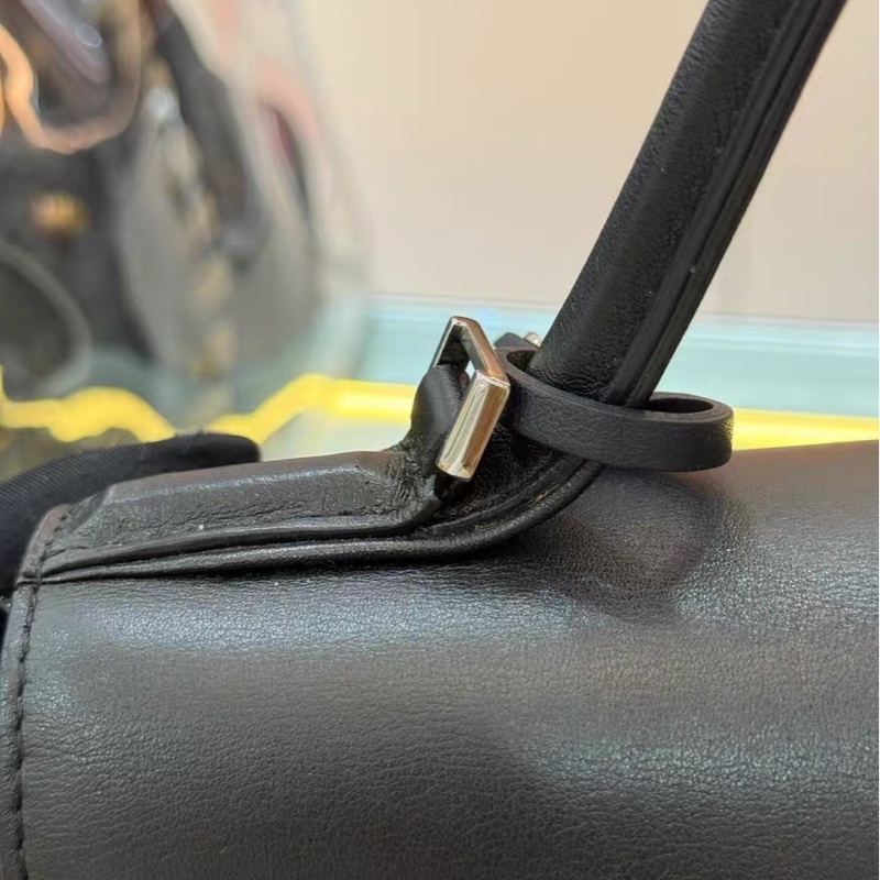 Delvaux Tempete 黑色 銀扣-19