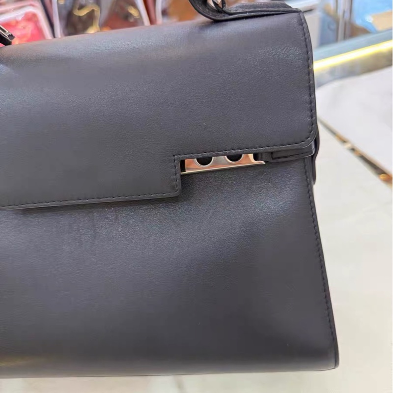 Delvaux Tempete 黑色 銀扣-24