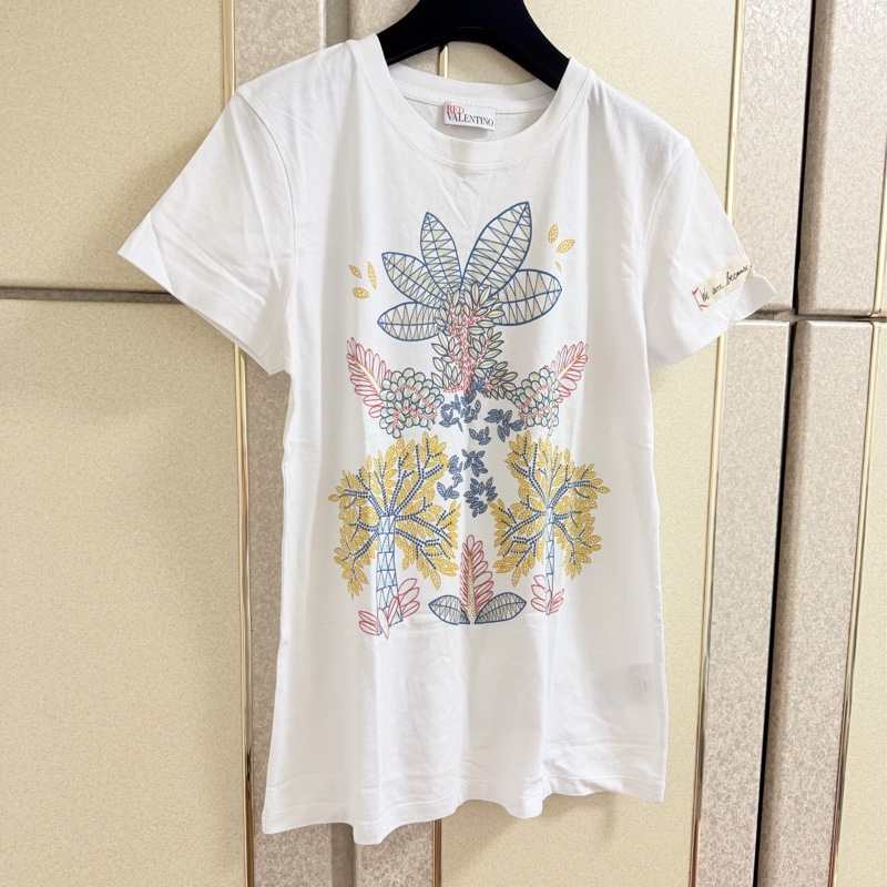 Red Valentino 正品白色質感棉質上衣 M號-6