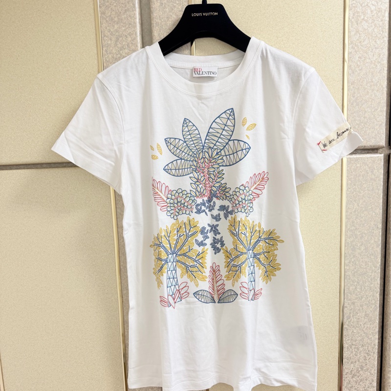 Red Valentino 正品白色質感棉質上衣 M號-7