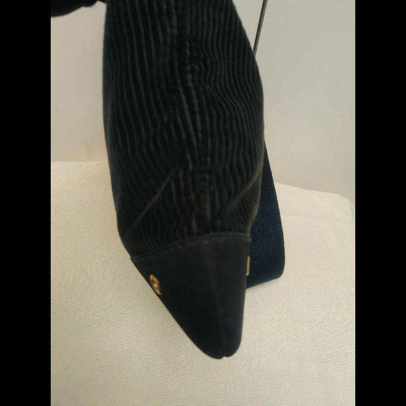 ㊣✨YSL✨聖羅蘭 黑色 燈芯絨 異材質 肩背包 斜背包/二手精品/保證正品🌳二手樹屋🌳-18