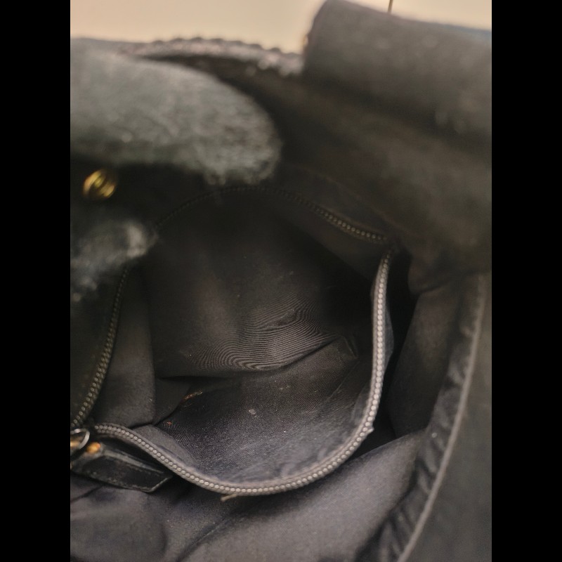 ㊣✨YSL✨聖羅蘭 黑色 燈芯絨 異材質 肩背包 斜背包/二手精品/保證正品🌳二手樹屋🌳-32