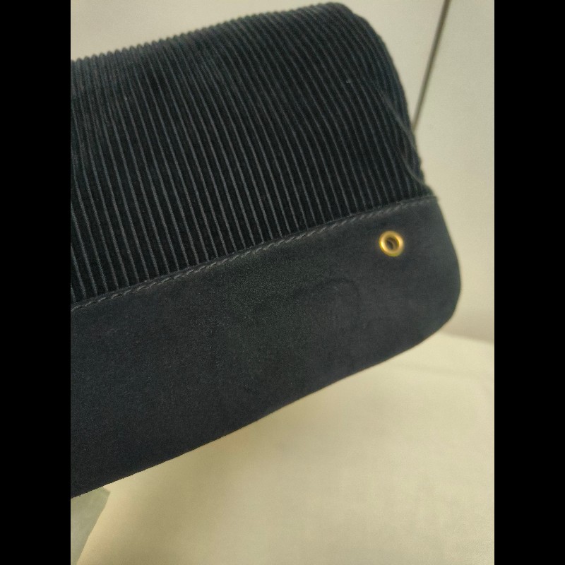 ㊣✨YSL✨聖羅蘭 黑色 燈芯絨 異材質 肩背包 斜背包/二手精品/保證正品🌳二手樹屋🌳-36