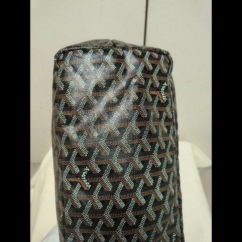 🔥年終狂降🔥【限時降價只到12/31(原63,800)】㊣✨Goyard✨高雅德 狗牙 Saint Louis PM 黑色 花布 托特包 手提包 通勤包 媽媽包/二手精品/保證正品🌳二手樹屋🌳-10