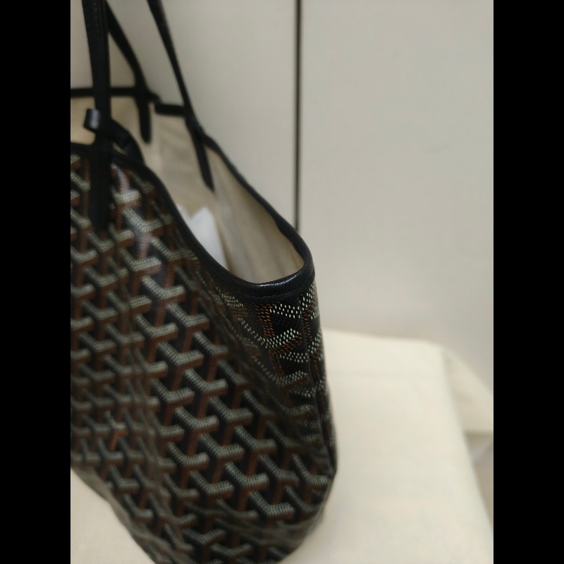 🔥年終狂降🔥【限時降價只到12/31(原63,800)】㊣✨Goyard✨高雅德 狗牙 Saint Louis PM 黑色 花布 托特包 手提包 通勤包 媽媽包/二手精品/保證正品🌳二手樹屋🌳-18