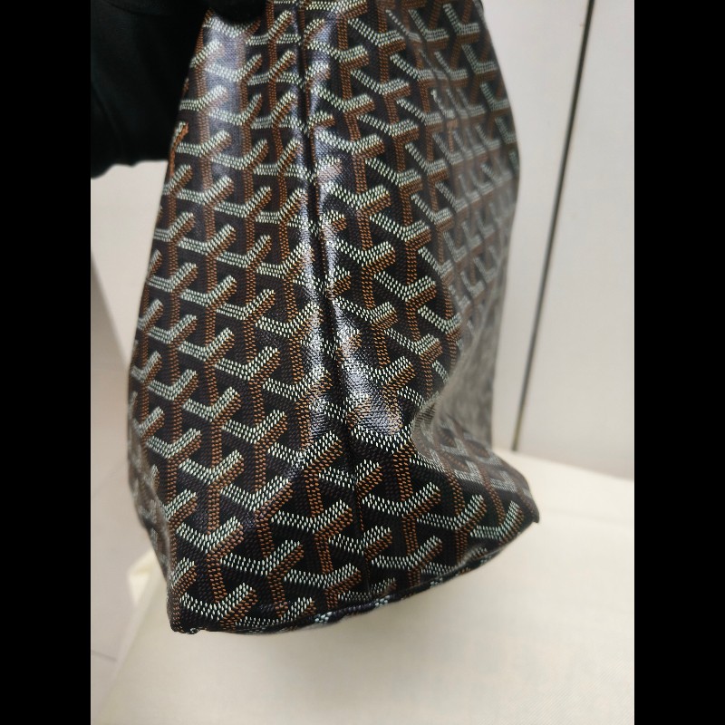 🔥年終狂降🔥【限時降價只到12/31(原63,800)】㊣✨Goyard✨高雅德 狗牙 Saint Louis PM 黑色 花布 托特包 手提包 通勤包 媽媽包/二手精品/保證正品🌳二手樹屋🌳-19