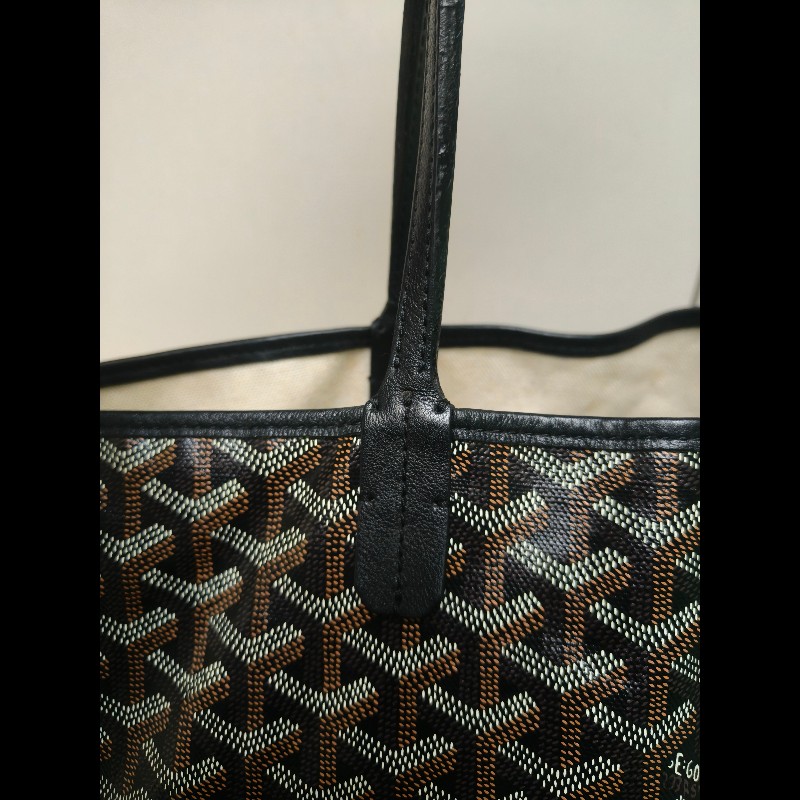 🔥年終狂降🔥【限時降價只到12/31(原63,800)】㊣✨Goyard✨高雅德 狗牙 Saint Louis PM 黑色 花布 托特包 手提包 通勤包 媽媽包/二手精品/保證正品🌳二手樹屋🌳-20