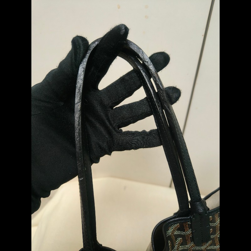 🔥年終狂降🔥【限時降價只到12/31(原63,800)】㊣✨Goyard✨高雅德 狗牙 Saint Louis PM 黑色 花布 托特包 手提包 通勤包 媽媽包/二手精品/保證正品🌳二手樹屋🌳-27