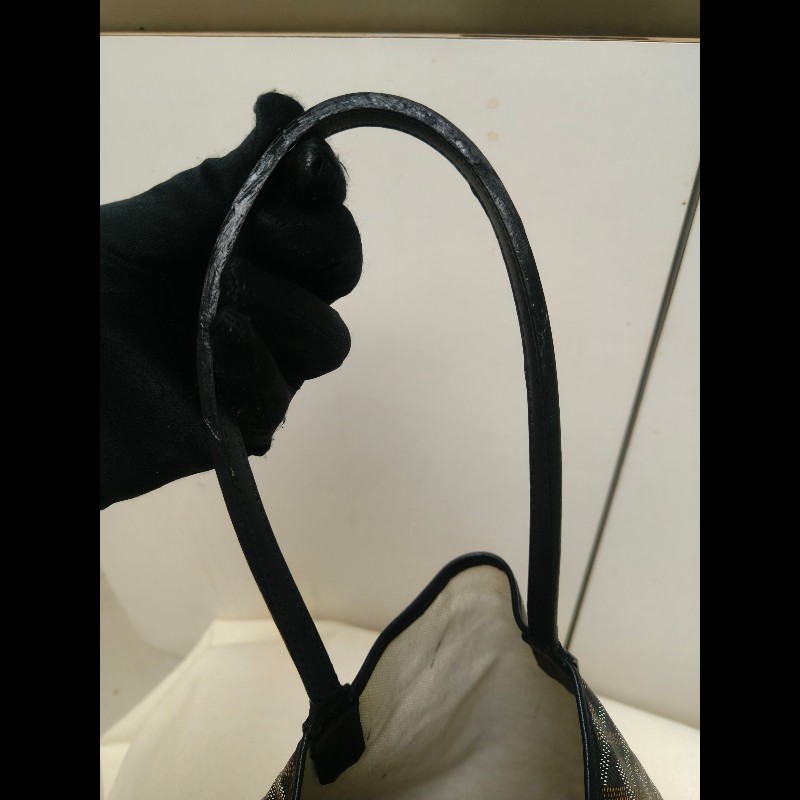 🔥年終狂降🔥【限時降價只到12/31(原63,800)】㊣✨Goyard✨高雅德 狗牙 Saint Louis PM 黑色 花布 托特包 手提包 通勤包 媽媽包/二手精品/保證正品🌳二手樹屋🌳-29