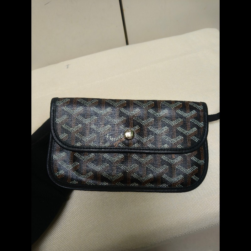 🔥年終狂降🔥【限時降價只到12/31(原63,800)】㊣✨Goyard✨高雅德 狗牙 Saint Louis PM 黑色 花布 托特包 手提包 通勤包 媽媽包/二手精品/保證正品🌳二手樹屋🌳-32