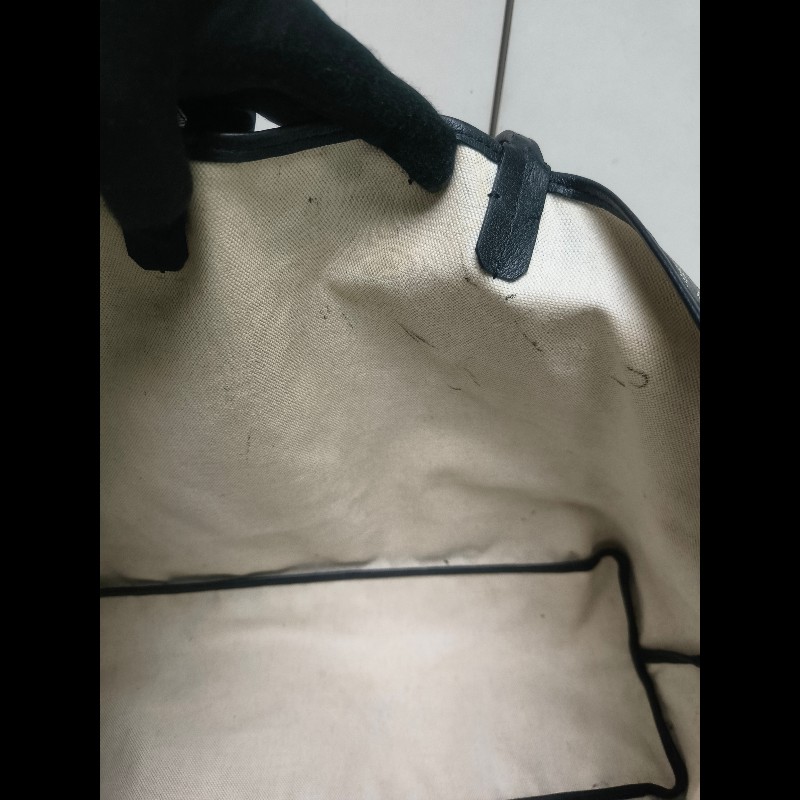 🔥年終狂降🔥【限時降價只到12/31(原63,800)】㊣✨Goyard✨高雅德 狗牙 Saint Louis PM 黑色 花布 托特包 手提包 通勤包 媽媽包/二手精品/保證正品🌳二手樹屋🌳-41