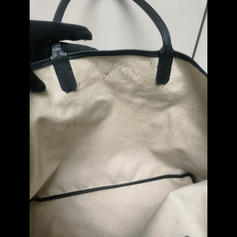 🔥年終狂降🔥【限時降價只到12/31(原63,800)】㊣✨Goyard✨高雅德 狗牙 Saint Louis PM 黑色 花布 托特包 手提包 通勤包 媽媽包/二手精品/保證正品🌳二手樹屋🌳-43