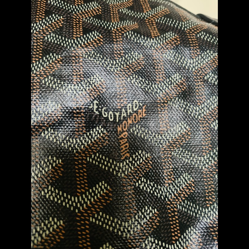 🔥年終狂降🔥【限時降價只到12/31(原63,800)】㊣✨Goyard✨高雅德 狗牙 Saint Louis PM 黑色 花布 托特包 手提包 通勤包 媽媽包/二手精品/保證正品🌳二手樹屋🌳-45
