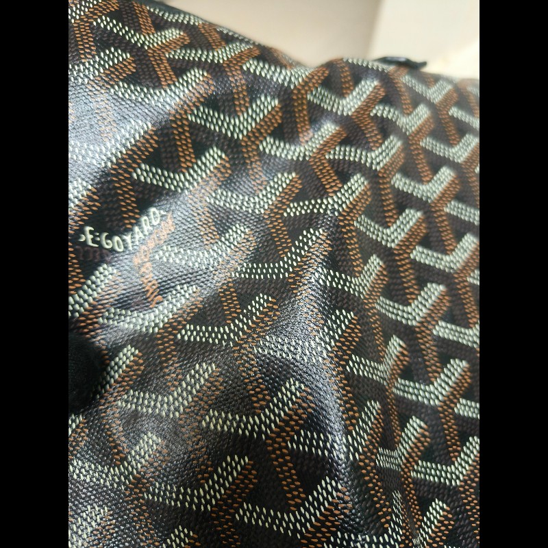 🔥年終狂降🔥【限時降價只到12/31(原63,800)】㊣✨Goyard✨高雅德 狗牙 Saint Louis PM 黑色 花布 托特包 手提包 通勤包 媽媽包/二手精品/保證正品🌳二手樹屋🌳-46