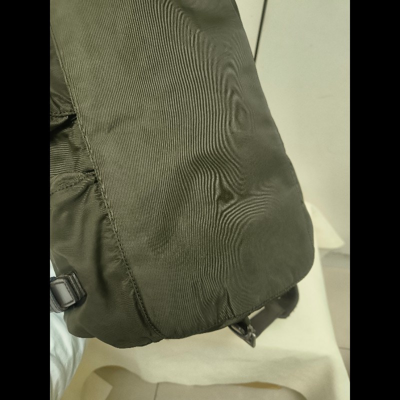 🔥年終狂降🔥【限時降價只到12/31（原16,800）】【8成新】㊣✨PRADA✨普拉達 綠色 帆布 皮革 口袋 中型 後背包 /二手包/二手精品🌳二手樹屋🌳-11